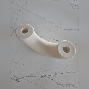 NWT. H&M Curved Ceramic Handle Candle Holder.